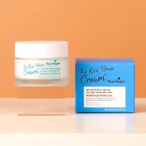 Crema Facial Vegana de Salvado de Arroz – Your Vegan Korea