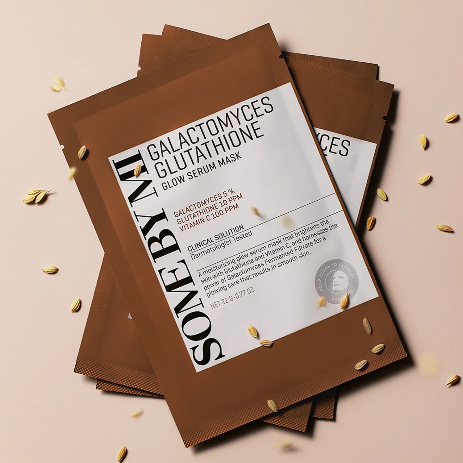 Galactomyces Glutathione Glow Serum Mask de Some By Mi