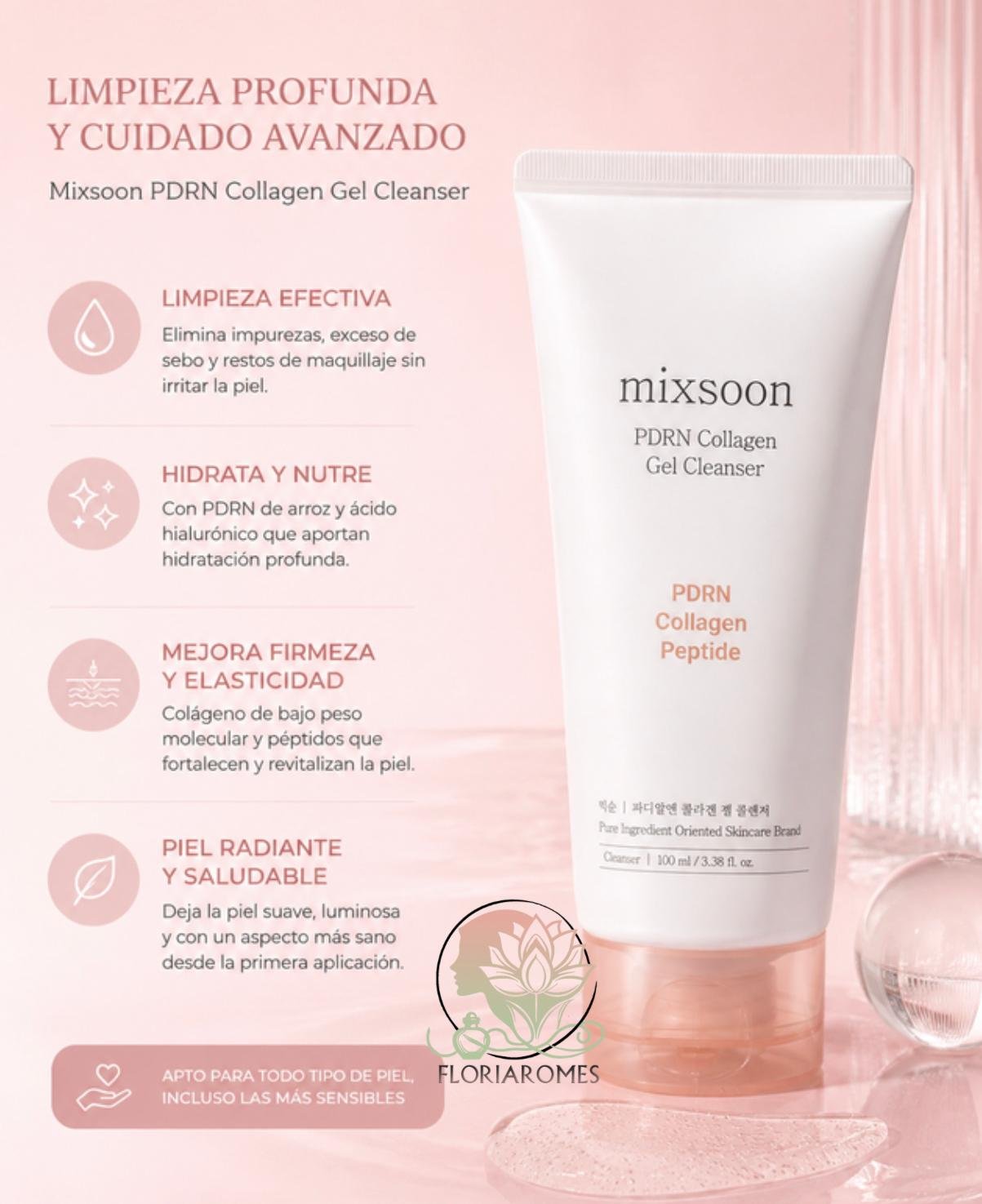 PDRN Collagen Gel Cleanser de Mixsoon - Imagen 2